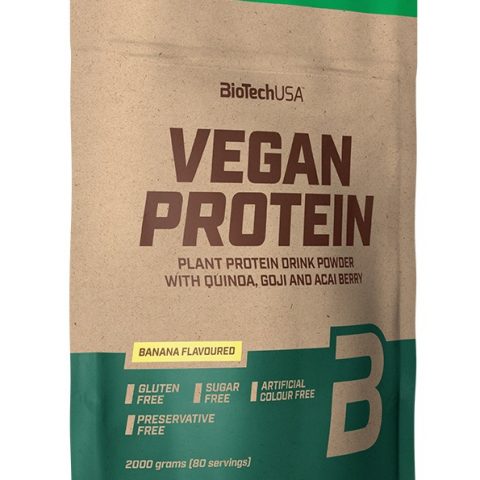 BioTechUSA Vegan Protein, Banana - 2000g