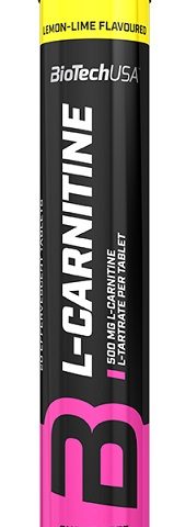 BioTechUSA L-Carnitine Effervescent, 500mg (Lemon) - 20 tablets
