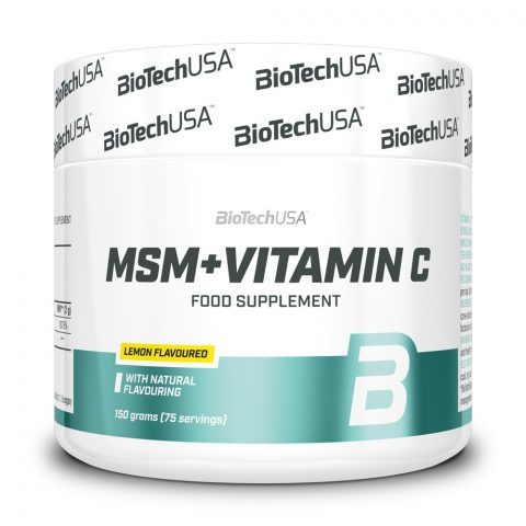 BioTechUSA MSM + Vitamin C, Lemon - 150g