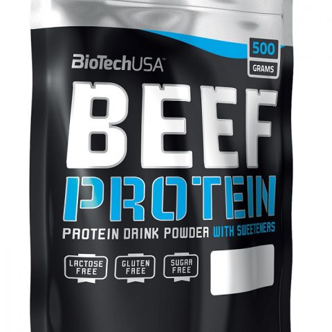BioTechUSA Beef Protein, Strawberry - 500g