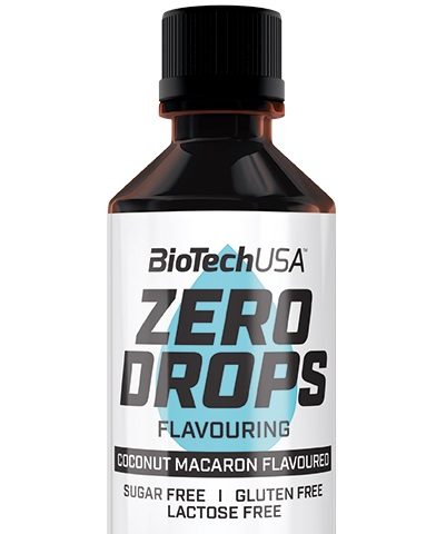 BioTechUSA Zero Drops, Coconut Macaron - 50 ml.