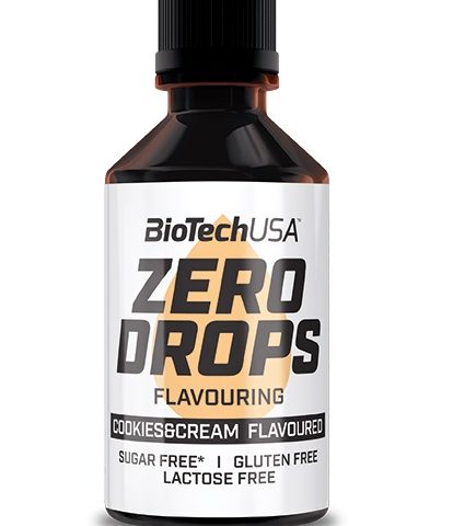 BioTechUSA Zero Drops, Cookies & Cream - 50 ml.