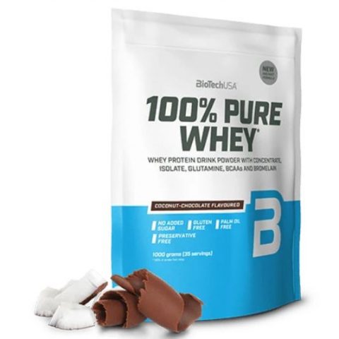 BioTechUSA 100% Pure Whey, Caramel Cappuccino - 1000g