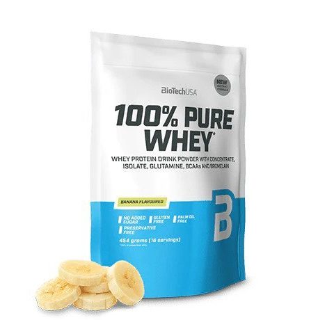 BioTechUSA 100% Pure Whey, Banana - 454g