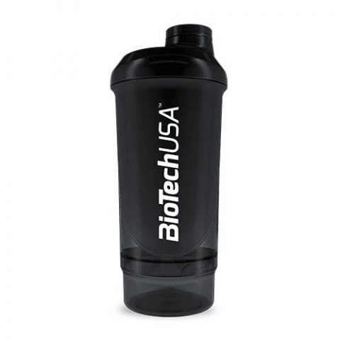 BioTechUSA Wave+ Shaker, Black Smoke - 500 ml. (+ 150 ml.)