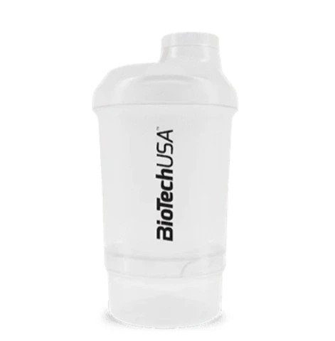 BioTechUSA Wave+ Shaker, Transparent - 300 ml. (+ 150 ml.)