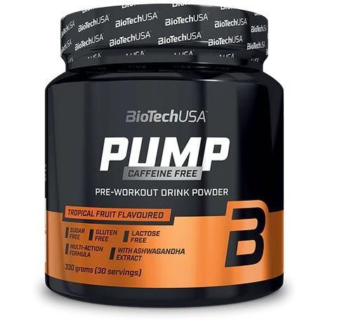 BioTechUSA Pump Caffeine Free, Tropical Fruit - 330g