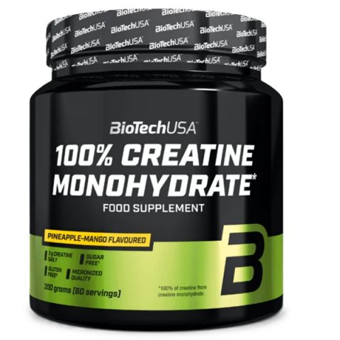 BioTechUSA 100% Creatine Monohydrate, Pineapple-Mango - 300g